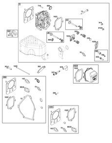 Part Location Diagram of 84003791 Briggs and Stratton GASKET SET, VALVE